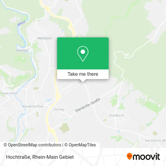 Карта Hochtraße