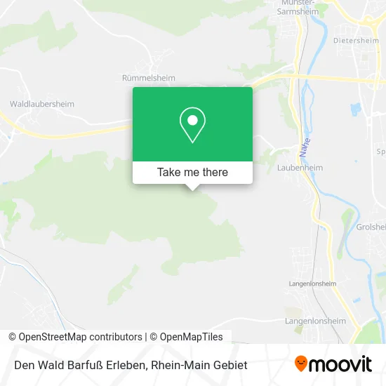 Карта Den Wald Barfuß Erleben