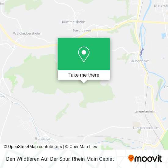 Карта Den Wildtieren Auf Der Spur