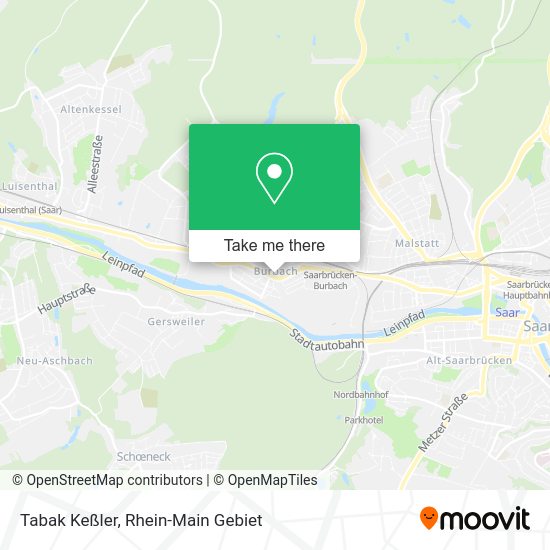 Карта Tabak Keßler