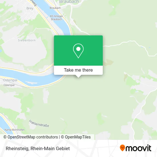 Rheinsteig map