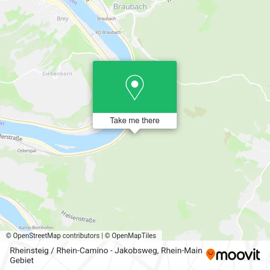 Карта Rheinsteig / Rhein-Camino - Jakobsweg