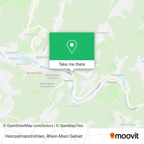 Карта Heinzelmannhöhlen