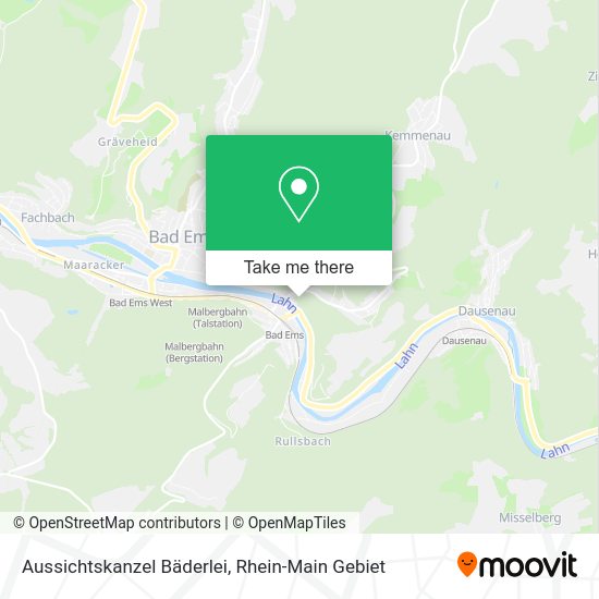 Карта Aussichtskanzel Bäderlei