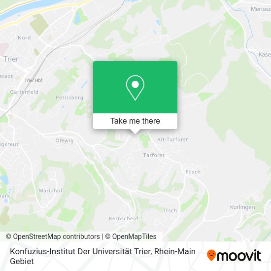 Карта Konfuzius-Institut Der Universität Trier