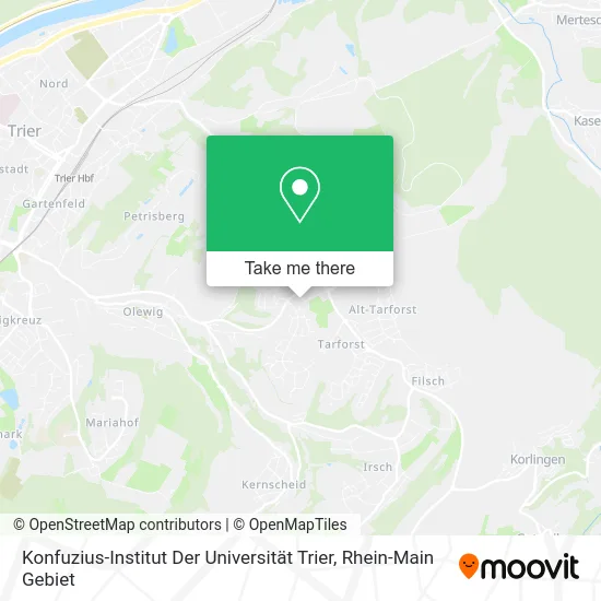 Карта Konfuzius-Institut Der Universität Trier