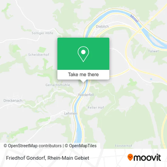 Карта Friedhof Gondorf