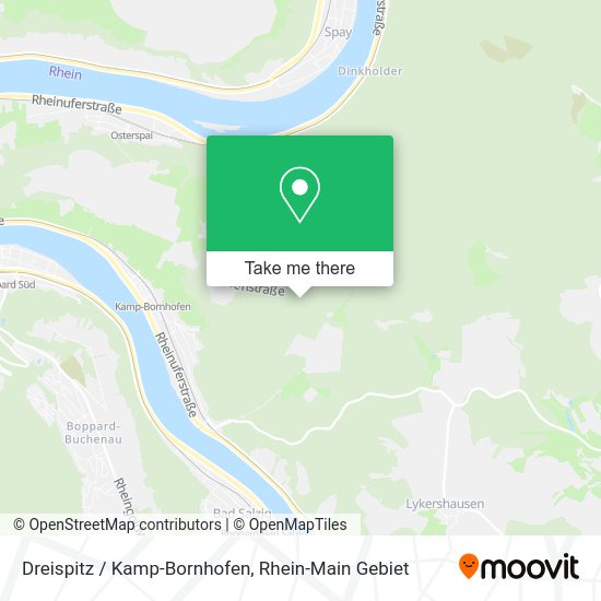 Карта Dreispitz / Kamp-Bornhofen