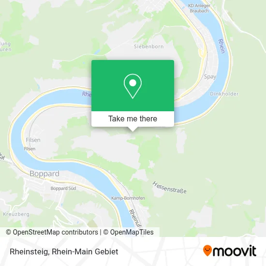 Rheinsteig map