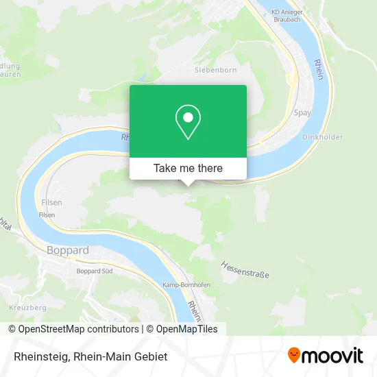Rheinsteig map