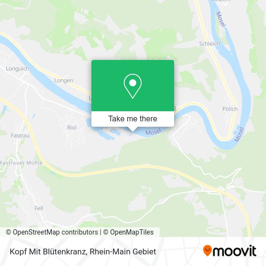 Карта Kopf Mit Blütenkranz