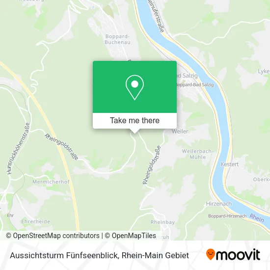 Карта Aussichtsturm Fünfseenblick