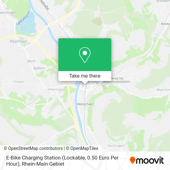 Карта E-Bike Charging Station (Lockable, 0.50 Euro Per Hour)