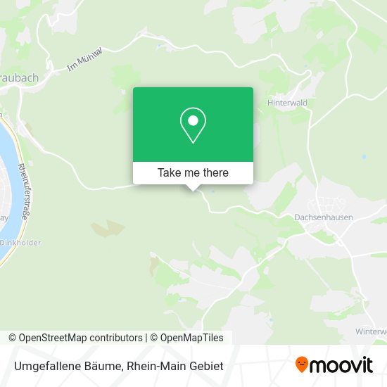 Карта Umgefallene Bäume