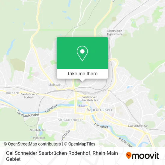Карта Oel Schneider Saarbrücken-Rodenhof