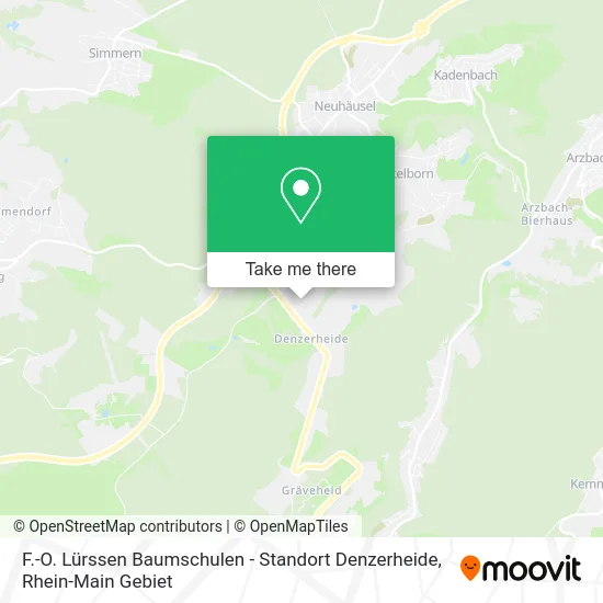 Карта F.-O. Lürssen Baumschulen - Standort Denzerheide