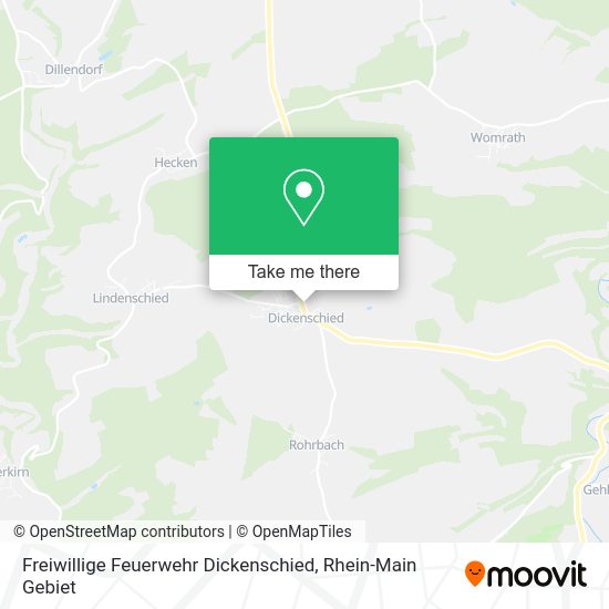 Карта Freiwillige Feuerwehr Dickenschied