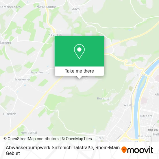 Карта Abwasserpumpwerk Sirzenich Talstraße