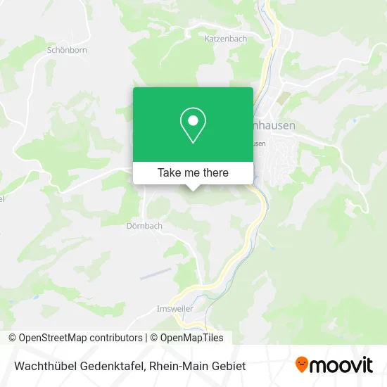 Карта Wachthübel Gedenktafel