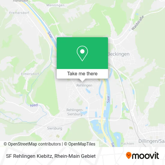 Карта SF Rehlingen Kiebitz