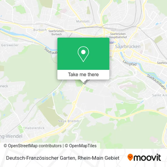 Карта Deutsch-Französischer Garten