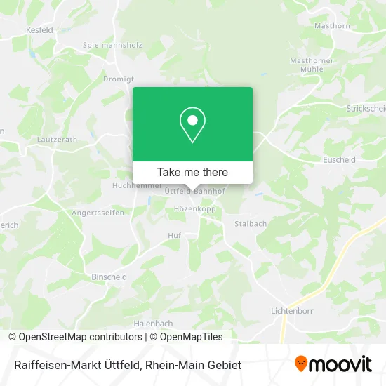 Карта Raiffeisen-Markt Üttfeld