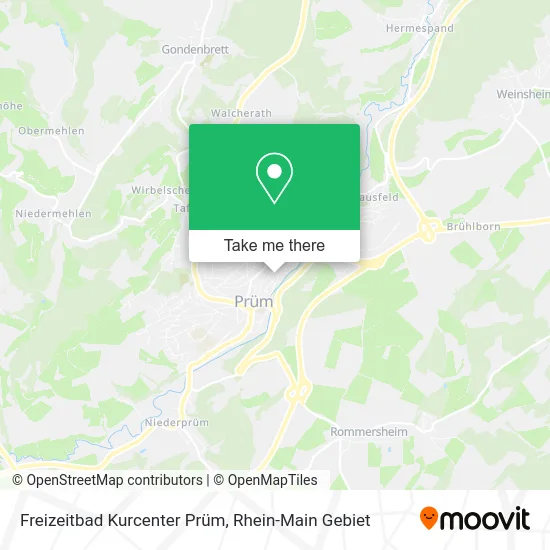 Карта Freizeitbad Kurcenter Prüm