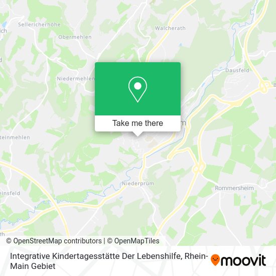 Карта Integrative Kindertagesstätte Der Lebenshilfe