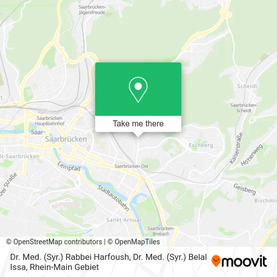 Карта Dr. Med. (Syr.) Rabbei Harfoush, Dr. Med. (Syr.) Belal Issa