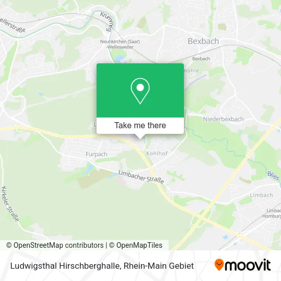 Карта Ludwigsthal Hirschberghalle