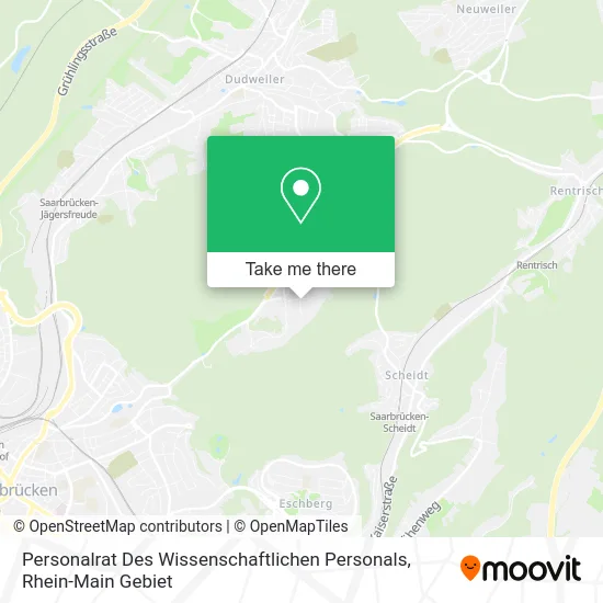 Карта Personalrat Des Wissenschaftlichen Personals