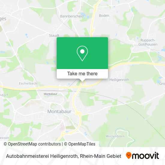 Карта Autobahnmeisterei Heiligenroth