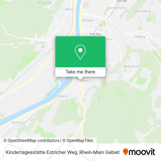 Карта Kindertagesstätte Estricher Weg