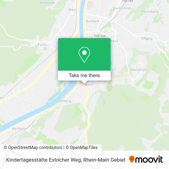 Карта Kindertagesstätte Estricher Weg