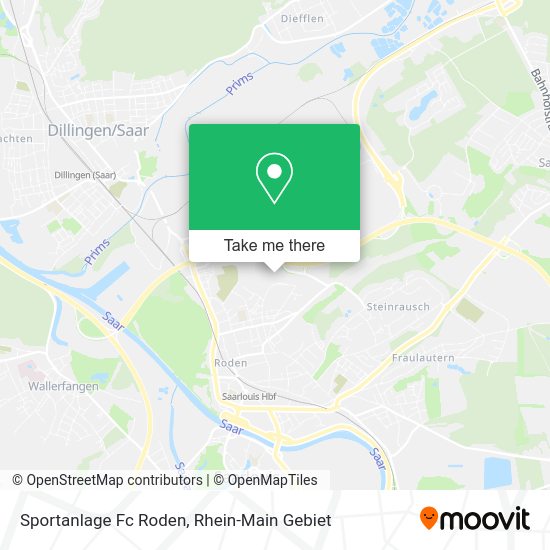 Карта Sportanlage Fc Roden
