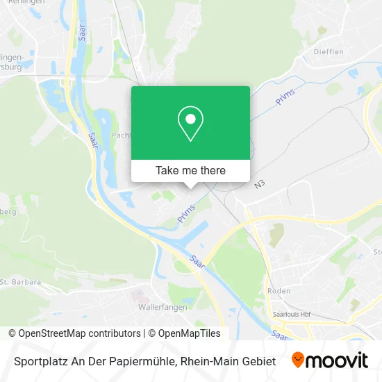 Карта Sportplatz An Der Papiermühle