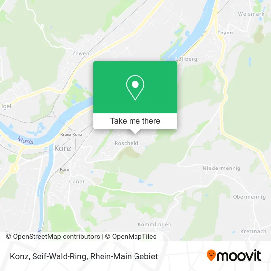 Карта Konz, Seif-Wald-Ring