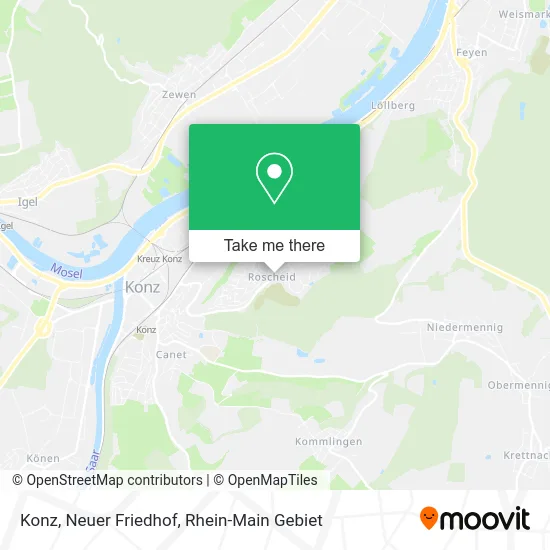 Карта Konz, Neuer Friedhof