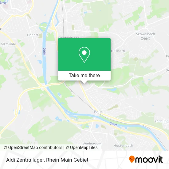 Карта Aldi Zentrallager
