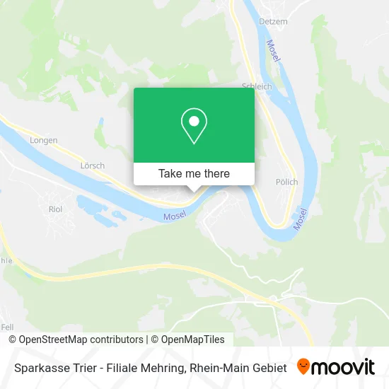 Карта Sparkasse Trier - Filiale Mehring