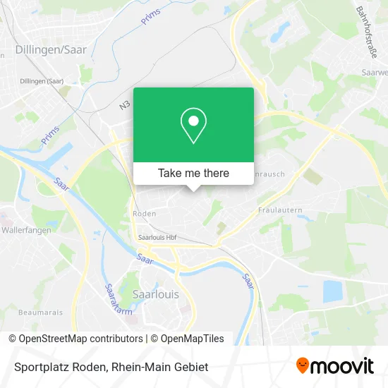 Карта Sportplatz Roden