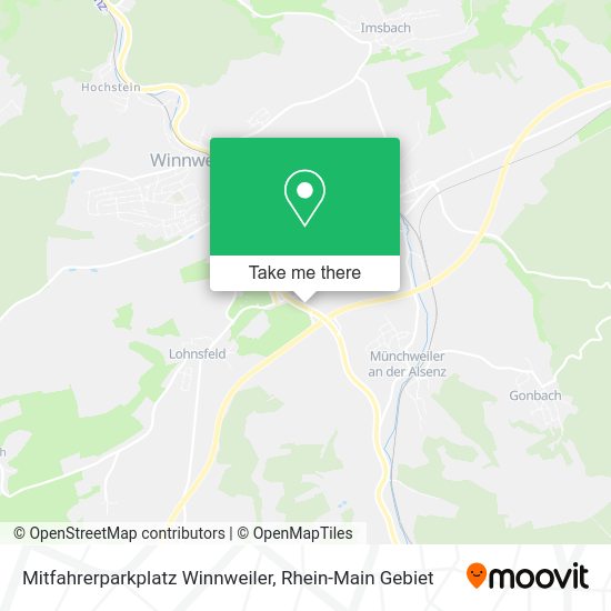 Карта Mitfahrerparkplatz Winnweiler