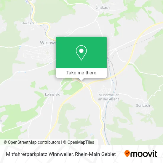 Карта Mitfahrerparkplatz Winnweiler