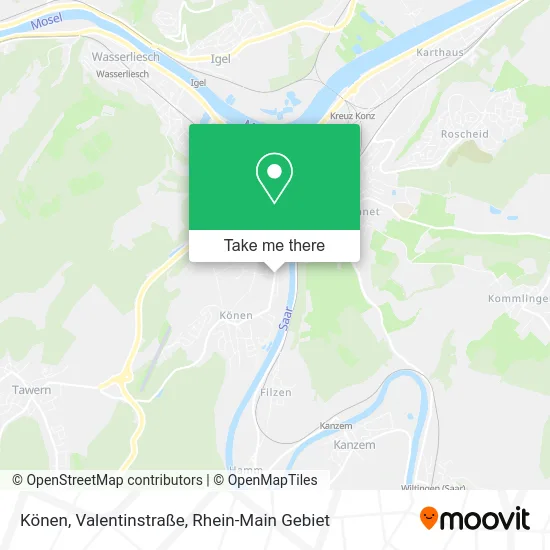 Карта Könen, Valentinstraße