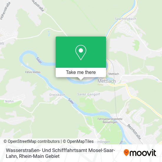 Карта Wasserstraßen- Und Schifffahrtsamt Mosel-Saar-Lahn