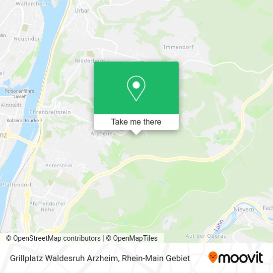 Карта Grillplatz Waldesruh Arzheim