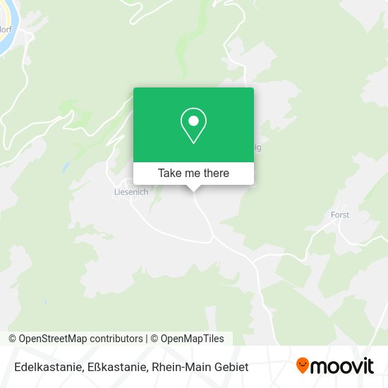 Карта Edelkastanie, Eßkastanie