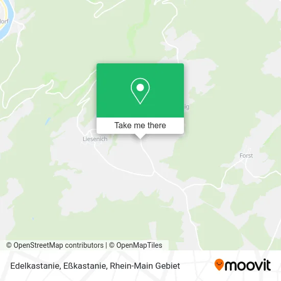 Карта Edelkastanie, Eßkastanie