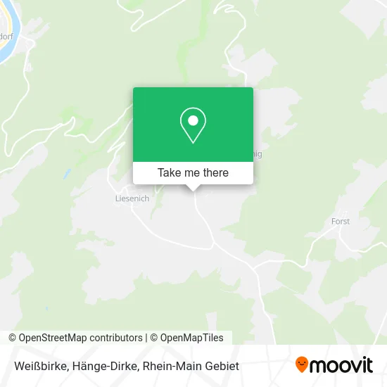 Карта Weißbirke, Hänge-Dirke
