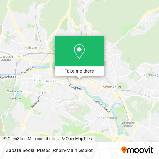 Карта Zapata Social Plates